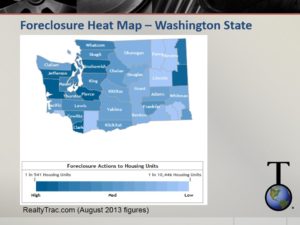 Washington State foreclosure heat map